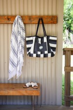 Bayside Boat Bag & Towel Set - Bayside Stripe - Alternate Bayside Boat Bag & Towel Set - Bayside Stripe - Alternate