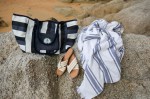 Bayside Boat Bag & Towel Set - Bayside Stripe - Alternate Bayside Boat Bag & Towel Set - Bayside Stripe - Alternate