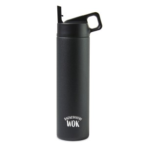MiiR Vacuum Insulated Wide Mouth Leakproof Straw Lid Bottle - 20 Oz. - Black Powder 1 MiiR Vacuum Insulated Wide Mouth Leakproof Straw Lid Bottle - 20 Oz. - Black Powder 1