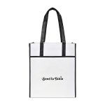 Harlow Laminated Recycled Shopper - Black 1 Harlow Laminated Recycled Shopper - Black 1