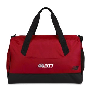 New Balance® Essentials Recycled rPET Medium Duffel - Red 1 New Balance® Essentials Recycled rPET Medium Duffel - Red 1