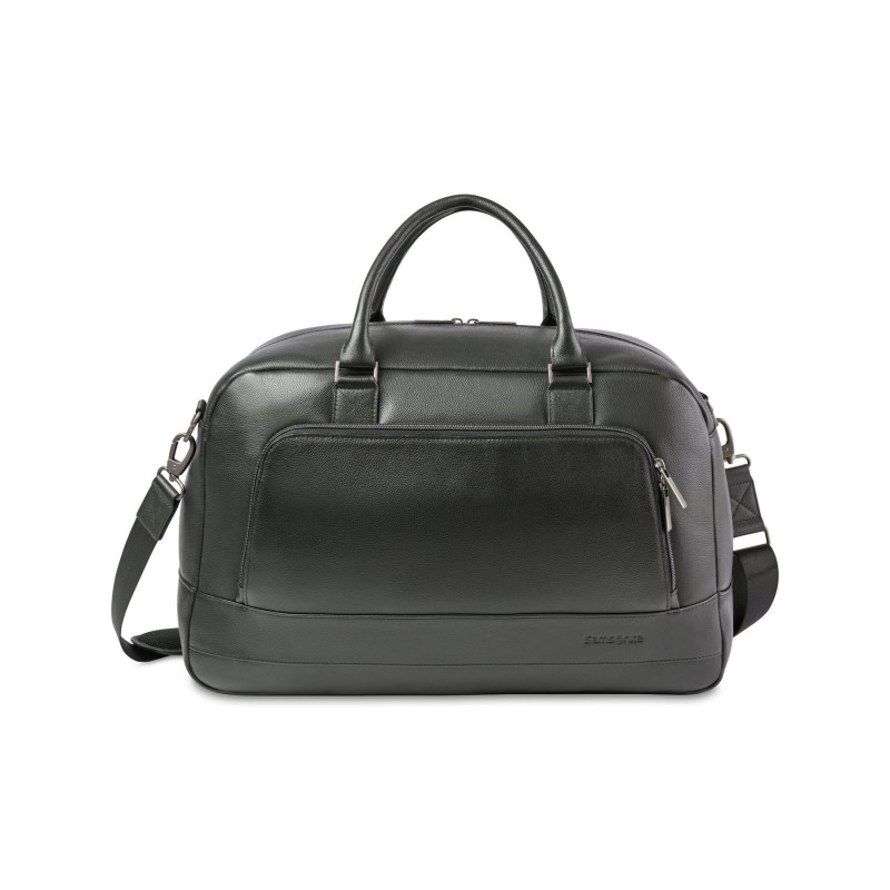 Samsonite Leather Weekender - Black 1 Samsonite Leather Weekender - Black 1