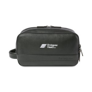 Samsonite Leather Toiletry Bag - Black 1 Samsonite Leather Toiletry Bag - Black 1