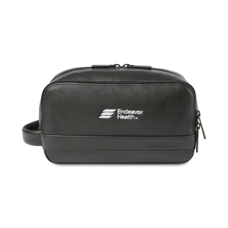 Samsonite Leather Toiletry Bag - Black 1 Samsonite Leather Toiletry Bag - Black 1