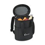 Aviana™ Rowan Recycled Nylon Tote Pack Cooler - Aware™ - Black - Alternate Aviana™ Rowan Recycled Nylon Tote Pack Cooler - Aware™ - Black - Alternate