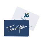 Deep Blue Thank You Greeting Card - White 2 Deep Blue Thank You Greeting Card - White 2