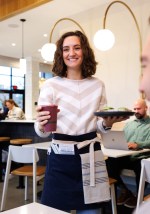 La Cuisine Recycled Cotton Bistro Apron - AWARE - Navy - Alternate La Cuisine Recycled Cotton Bistro Apron - AWARE - Navy - Alternate