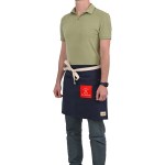 La Cuisine Recycled Cotton Bistro Apron - AWARE - Navy - Alternate La Cuisine Recycled Cotton Bistro Apron - AWARE - Navy - Alternate