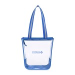 Sigma Clear Zippered Tote - Royal Blue - Alternate Sigma Clear Zippered Tote - Royal Blue - Alternate