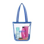 Sigma Clear Zippered Tote - Royal Blue - Alternate Sigma Clear Zippered Tote - Royal Blue - Alternate