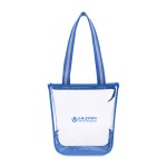 Sigma Clear Zippered Tote - Royal Blue 1 Sigma Clear Zippered Tote - Royal Blue 1