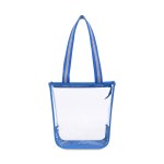 Sigma Clear Zippered Tote - Royal Blue 2 Sigma Clear Zippered Tote - Royal Blue 2
