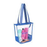 Sigma Clear Zippered Tote - Royal Blue - Alternate Sigma Clear Zippered Tote - Royal Blue - Alternate
