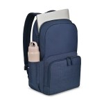 Fletcher Recycled rPET Laptop Backpack - Navy Heather - Alternate Fletcher Recycled rPET Laptop Backpack - Navy Heather - Alternate