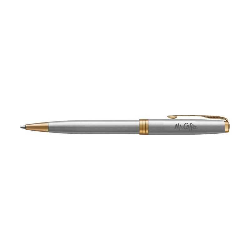 Parker Sonnet Ballpoint - Stainless Steel - Gold Trim 1 Parker Sonnet Ballpoint - Stainless Steel - Gold Trim 1
