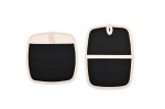 La Cuisine Potholder Hot Pad Set - Black 2 La Cuisine Potholder Hot Pad Set - Black 2