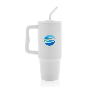 Embrace Deluxe Recycled Stainless Steel Tumbler 900ml - White 1 Embrace Deluxe Recycled Stainless Steel Tumbler 900ml - White 1