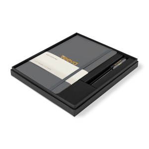 Moleskine® Large Notebook and Kaweco Pen Gift Set - Slate Grey 1 Moleskine® Large Notebook and Kaweco Pen Gift Set - Slate Grey 1