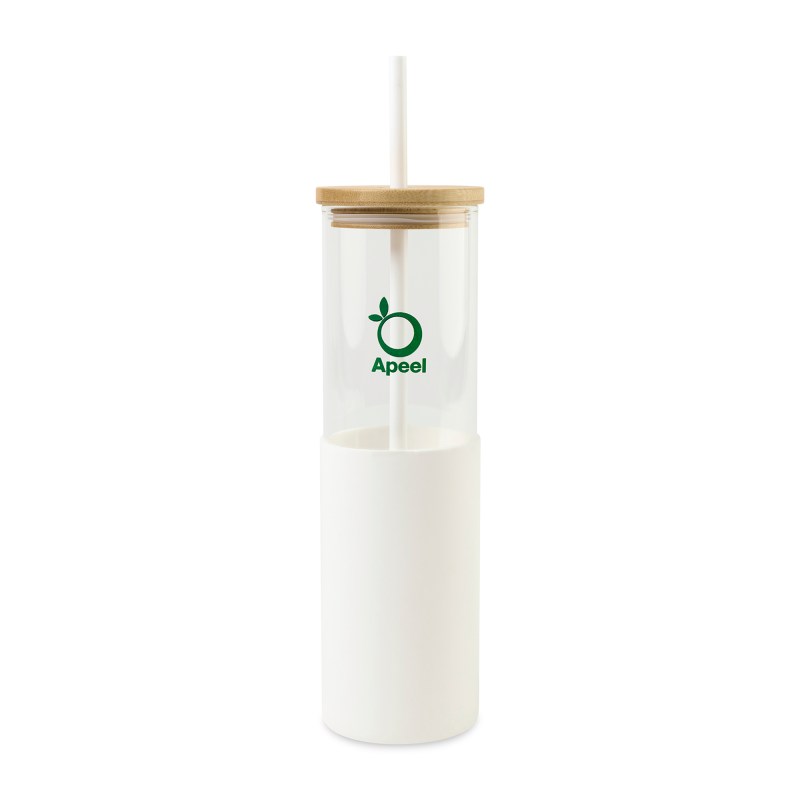 Aviana™ Journey Glass Tumbler with Straw - 20 Oz - White 1 Aviana™ Journey Glass Tumbler with Straw - 20 Oz - White 1