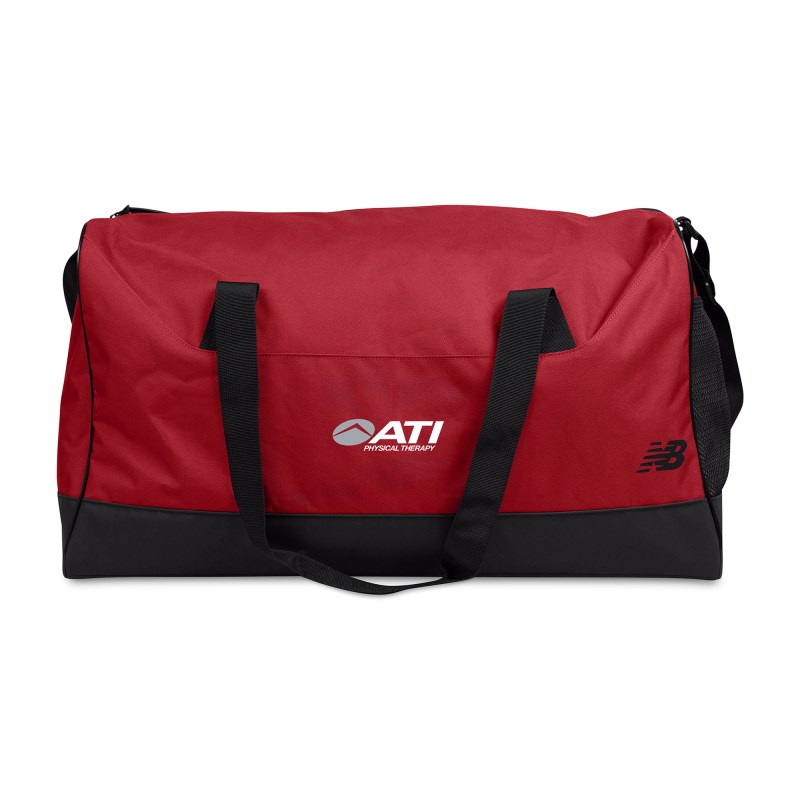 New Balance® Essentials Recycled rPET Large Duffel - Red 1 New Balance® Essentials Recycled rPET Large Duffel - Red 1
