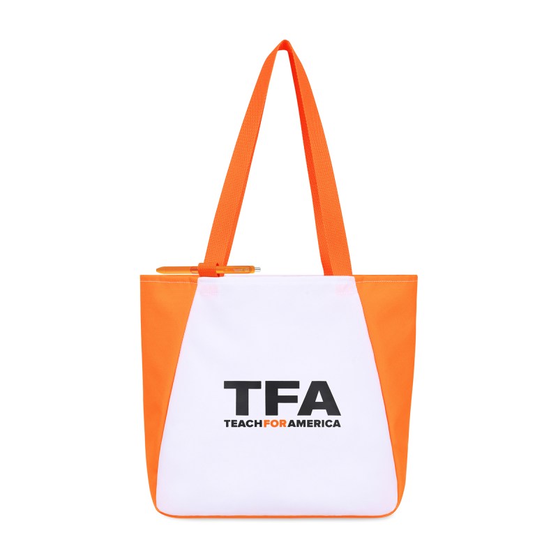 Arlo Recycled rPET Tote - Orange 1 Arlo Recycled rPET Tote - Orange 1