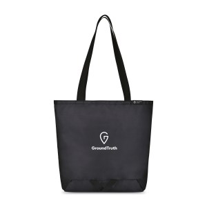 Renew rPET Packable Shopper - Black 1 Renew rPET Packable Shopper - Black 1