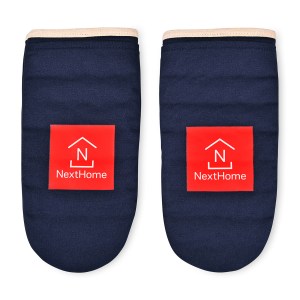 La Cuisine Oven Mitt Set of Two - Navy 1 La Cuisine Oven Mitt Set of Two - Navy 1