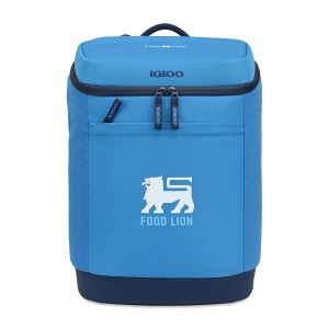 Igloo Day Chiller Recycled Poly Backpack 24 Can Soft Cooler - Brilliant Blue 1 Igloo Day Chiller Recycled Poly Backpack 24 Can Soft Cooler - Brilliant Blue 1