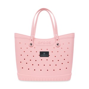 Crocs™ Classic Large Tote - Powder Pink - Black 1 Crocs™ Classic Large Tote - Powder Pink - Black 1