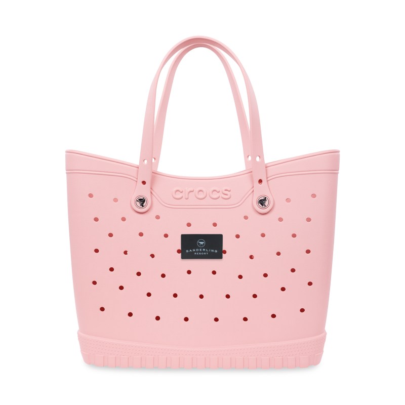 Crocs™ Classic Large Tote - Powder Pink - Black 1 Crocs™ Classic Large Tote - Powder Pink - Black 1