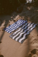 Slowtide® Stripe Pocket Beach Towel - Blue - Alternate Slowtide® Stripe Pocket Beach Towel - Blue - Alternate