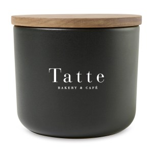 Be Home Brampton Stoneware Container - Medium - Black 1 Be Home Brampton Stoneware Container - Medium - Black 1