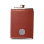 Ahead Leather Flask - Brown 2 Ahead Leather Flask - Brown 2