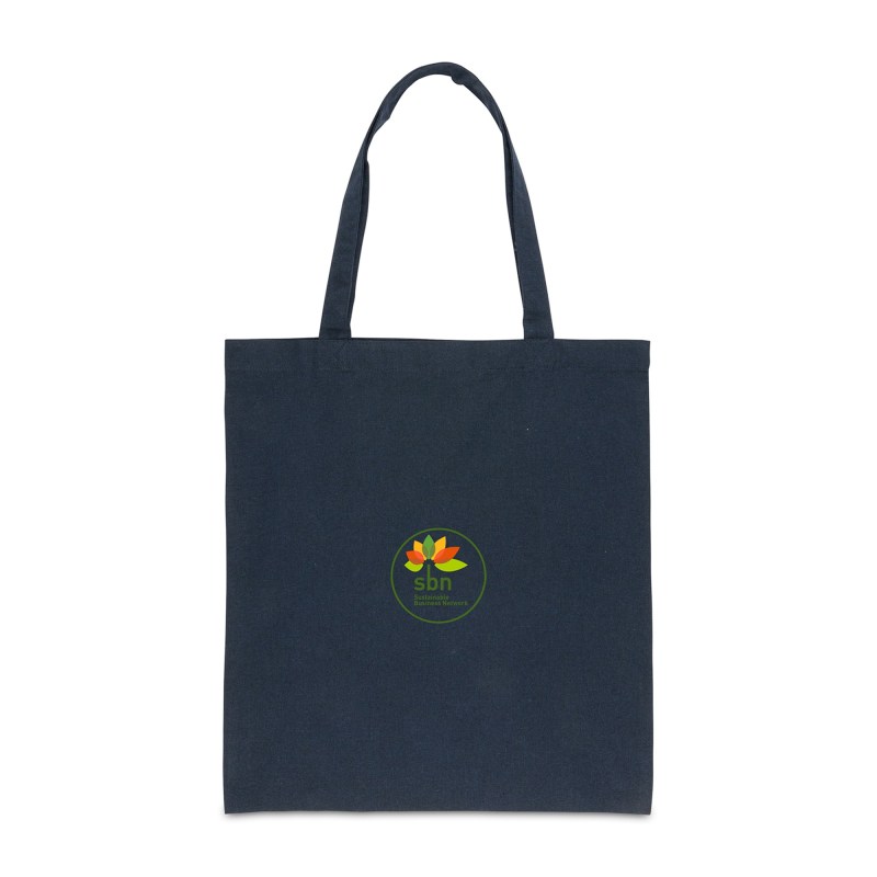 Impact AWARE™ Recycled Cotton Tote w/Bottom 145g - Blue 1 Impact AWARE™ Recycled Cotton Tote w/Bottom 145g - Blue 1
