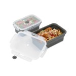 Collapsible Bento Food Storage Set - Charcoal - Alternate Collapsible Bento Food Storage Set - Charcoal - Alternate