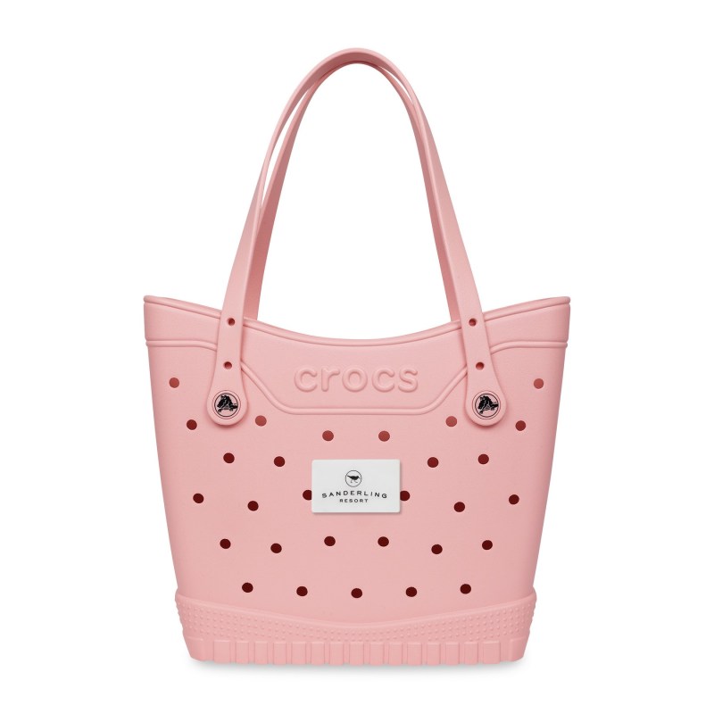 Crocs Classic Medium Tote - Powder Pink - White 1 Crocs Classic Medium Tote - Powder Pink - White 1