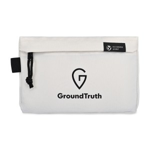 Renew AWARE™ rPET Zippered Pouch - Cream 1 Renew AWARE™ rPET Zippered Pouch - Cream 1