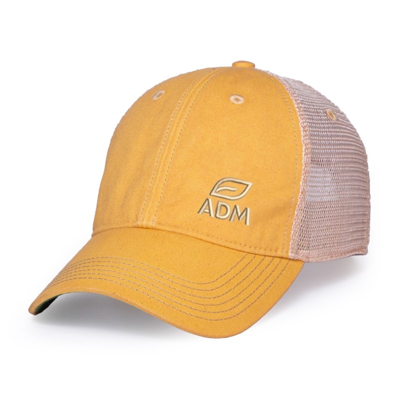 Merrimack Hat Co. Austin Vintage Trucker - Citrus-Tan 1 Merrimack Hat Co. Austin Vintage Trucker - Citrus-Tan 1
