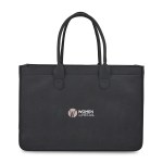 Out of The Woods® Felt Shopper Tote - Black 1 Out of The Woods® Felt Shopper Tote - Black 1