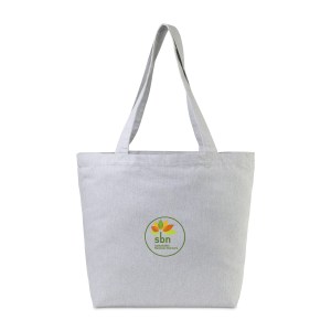 AWARE™ Recycled Cotton Shopper Tote with Interior Zip Pocket - Light Grey 1 AWARE™ Recycled Cotton Shopper Tote with Interior Zip Pocket - Light Grey 1