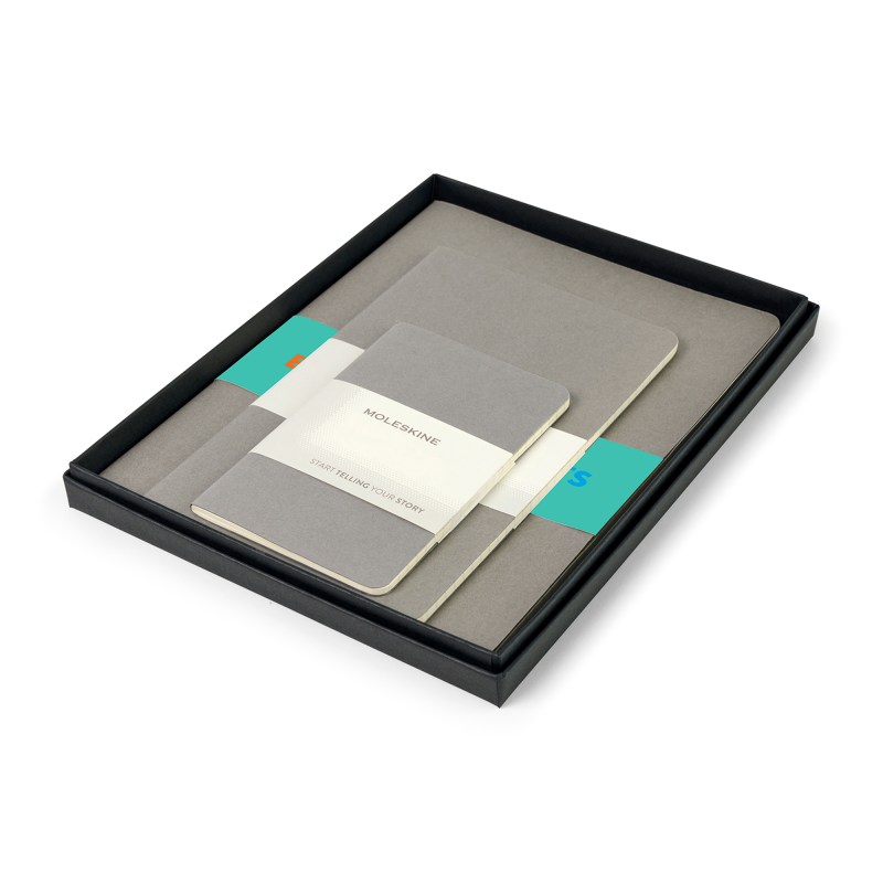 Moleskine Assorted Cahier Gift Set - Pebble Grey 1 Moleskine Assorted Cahier Gift Set - Pebble Grey 1