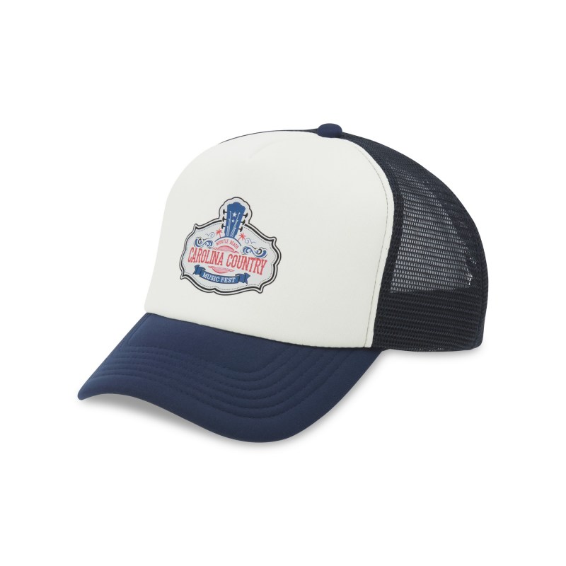 Merrimack Hat Co. Bronx Foam Trucker Cap - Navy-White 1 Merrimack Hat Co. Bronx Foam Trucker Cap - Navy-White 1
