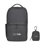 Fletcher Recycled rPET Laptop Backpack & Mini Pouch Bag Charm Set - Black Sand 1 Fletcher Recycled rPET Laptop Backpack & Mini Pouch Bag Charm Set - Black Sand 1