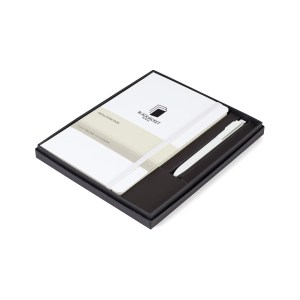 Moleskine® Large Notebook and GO Pen Gift Set - White 1 Moleskine® Large Notebook and GO Pen Gift Set - White 1