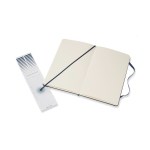Moleskine® Hard Cover Large Sketchbook - Sapphire Blue - Alternate Moleskine® Hard Cover Large Sketchbook - Sapphire Blue - Alternate