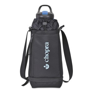 Restore Recycled rPET Hydration Bottle Sling - Black 1 Restore Recycled rPET Hydration Bottle Sling - Black 1