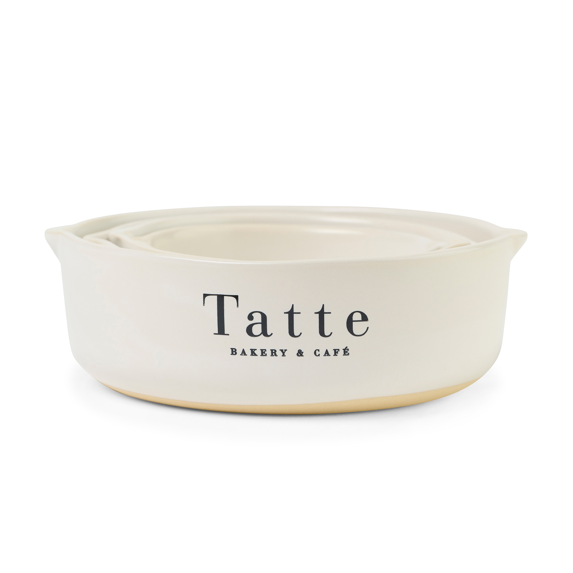 Be Home® Brampton Nested Stoneware Measuring Cups - White 1 Be Home® Brampton Nested Stoneware Measuring Cups - White 1