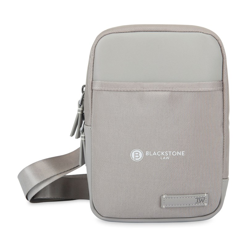 Travis & Wells Lennox Recycled Nylon Crossbody - Taupe 1 Travis & Wells Lennox Recycled Nylon Crossbody - Taupe 1