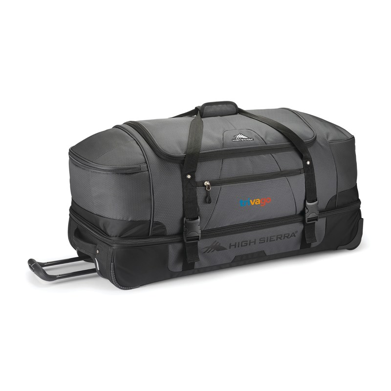 High Sierra® Fairlead 34" Drop Bottom Wheeled Duffel - Mercury-Black 1 High Sierra® Fairlead 34" Drop Bottom Wheeled Duffel - Mercury-Black 1