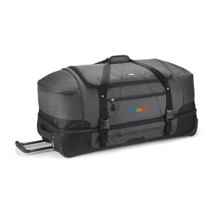 High Sierra Fairlead 34" Drop Bottom Wheeled Duffel - Mercury-Black 1 High Sierra Fairlead 34" Drop Bottom Wheeled Duffel - Mercury-Black 1